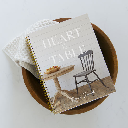 Heart to Table: Recipe Journal Hardcover Write In Recipe Book