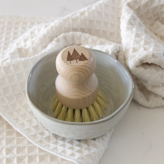 {Pine Trees} Natural Scrub Brush with Beech Wood + Sisal